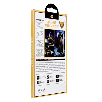 Privacy-Schutzfolie OG Premium für Samsung Galaxy A55 5G A556 / A35 5G A356, gehärtetes Glas, Full Glue, 6D