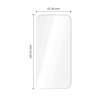 Pellicola protettiva per schermo Tech-Protect OneTouch per Apple iPhone 18 Pro / 17 Pro, Vetro temperato, Full Glue, Set 2 pezzi, Trasparente