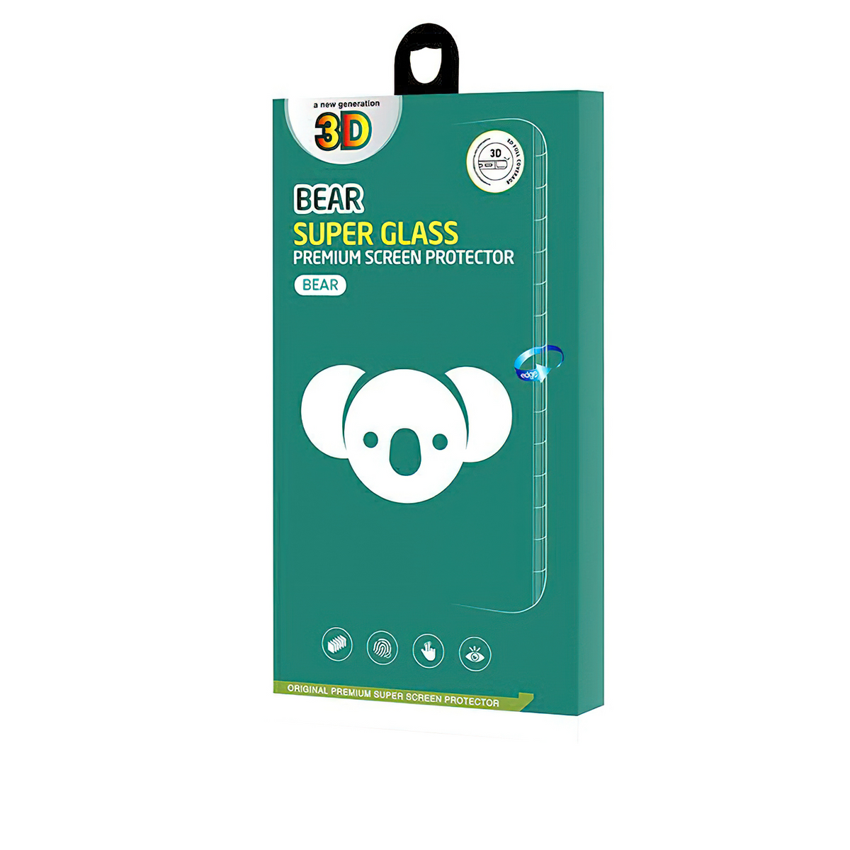 Bear Super Hard Screen Protector Film for Samsung Galaxy S25 S931, Tempered Glass, Full Glue, 3D, Black