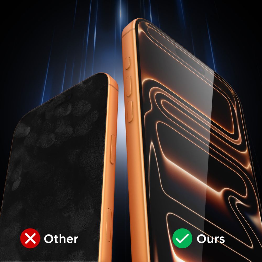 Pellicola Protettiva Schermo Tech-Protect per Apple iPhone 17 Pro Max / 16 Pro Max, Vetro Temperato, Full Glue, Set 10 pezzi