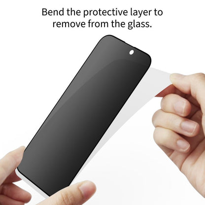 Pellicola protettiva per schermo Privacy Tech-Protect Spy+ per Samsung Galaxy A57 5G / A37 5G / S25 FE, Vetro temperato, Full Glue, Set 2 pezzi