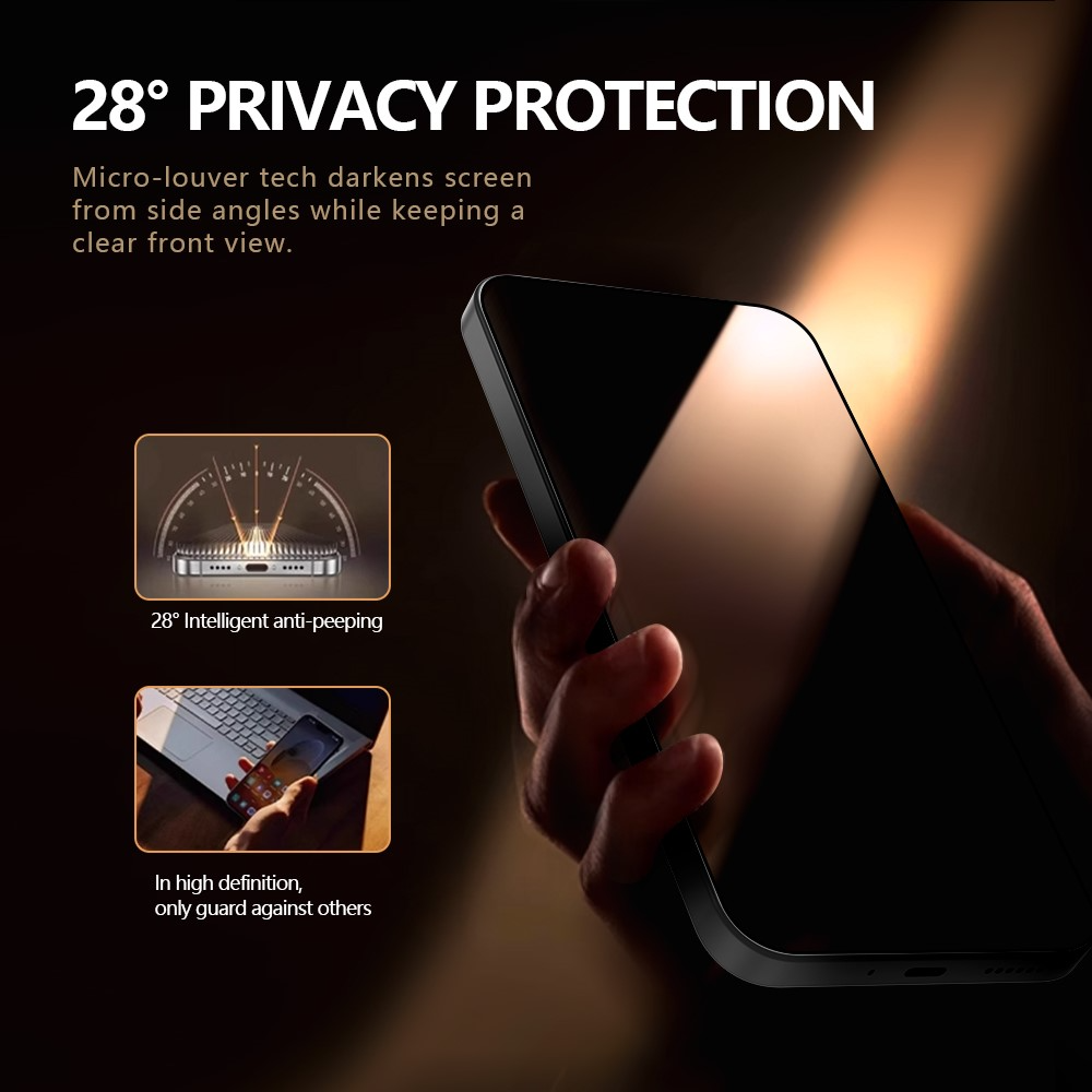 Film de protection d'écran Privacy Lereach pour Xiaomi 17T Pro, Verre Trempé, Collage Complet, Lot de 2 pièces