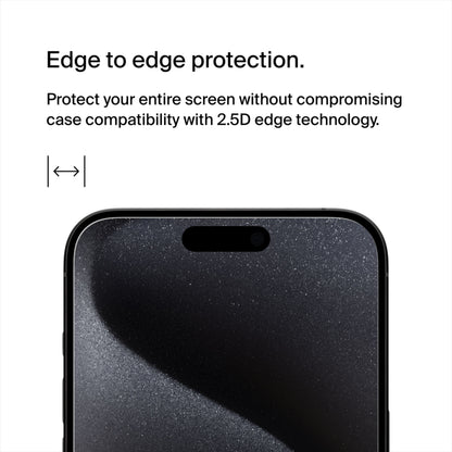 Pellicola protettiva per schermo Belkin ScreenForce TemperedGlass per Apple iPhone 15 Pro Max, Vetro temperato, Full Glue OVA138zz