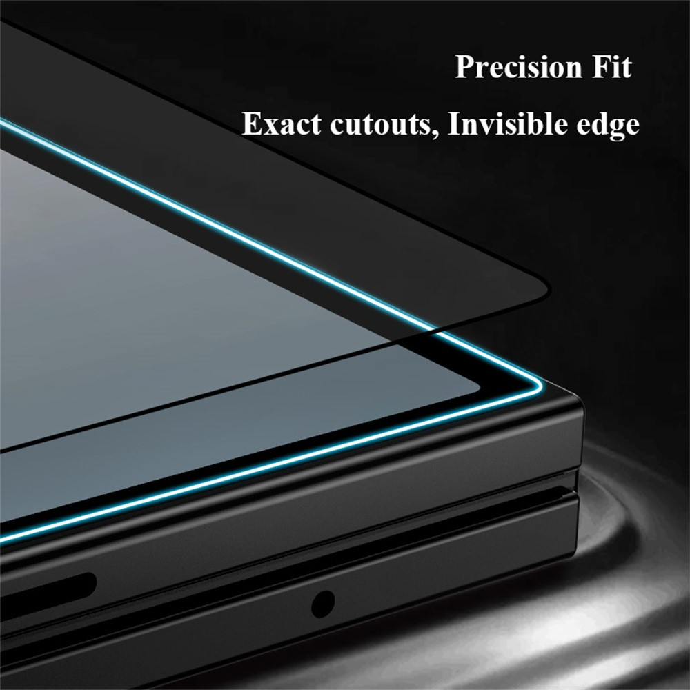 Pellicola protettiva per schermo esterno Lereach per Samsung Galaxy Z Fold8 Ultra F976 / Z Fold7 F966, vetro temperato, Full Glue, nero