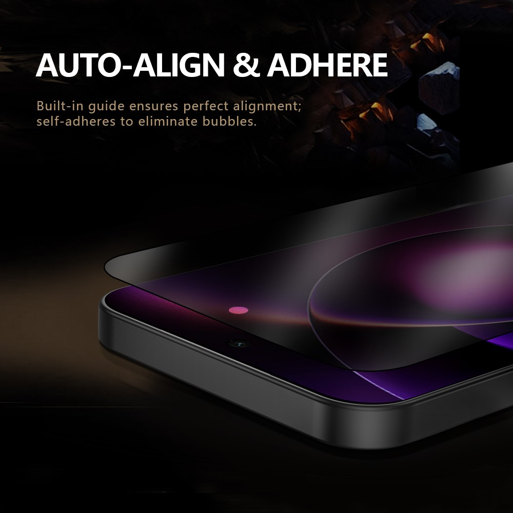 Film de protection d'écran Privacy Lereach pour Xiaomi 17T Pro, Verre Trempé, Collage Complet, Lot de 2 pièces