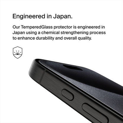 Pellicola protettiva per schermo Belkin ScreenForce TemperedGlass per Apple iPhone 15 Pro Max, Vetro temperato, Full Glue OVA138zz