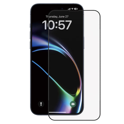 Anank 1X Verstärkte Displayschutzfolie für Apple iPhone 16, Sicherheitsglas, Vollkleber, 2.5D, 10er Set, Schwarz
