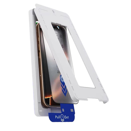 Anank 2X Verstärkte Displayschutzfolie für Apple iPhone 16, gehärtetes Glas, Vollkleber, 2.5D, Schwarz