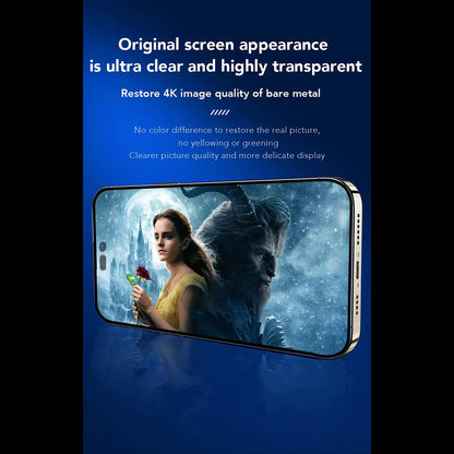 Anank 3X Verstärkte Schutzfolie für Apple iPhone 16 Pro, Gehärtetes Glas, Vollkleber, 2.5D, Schwarz