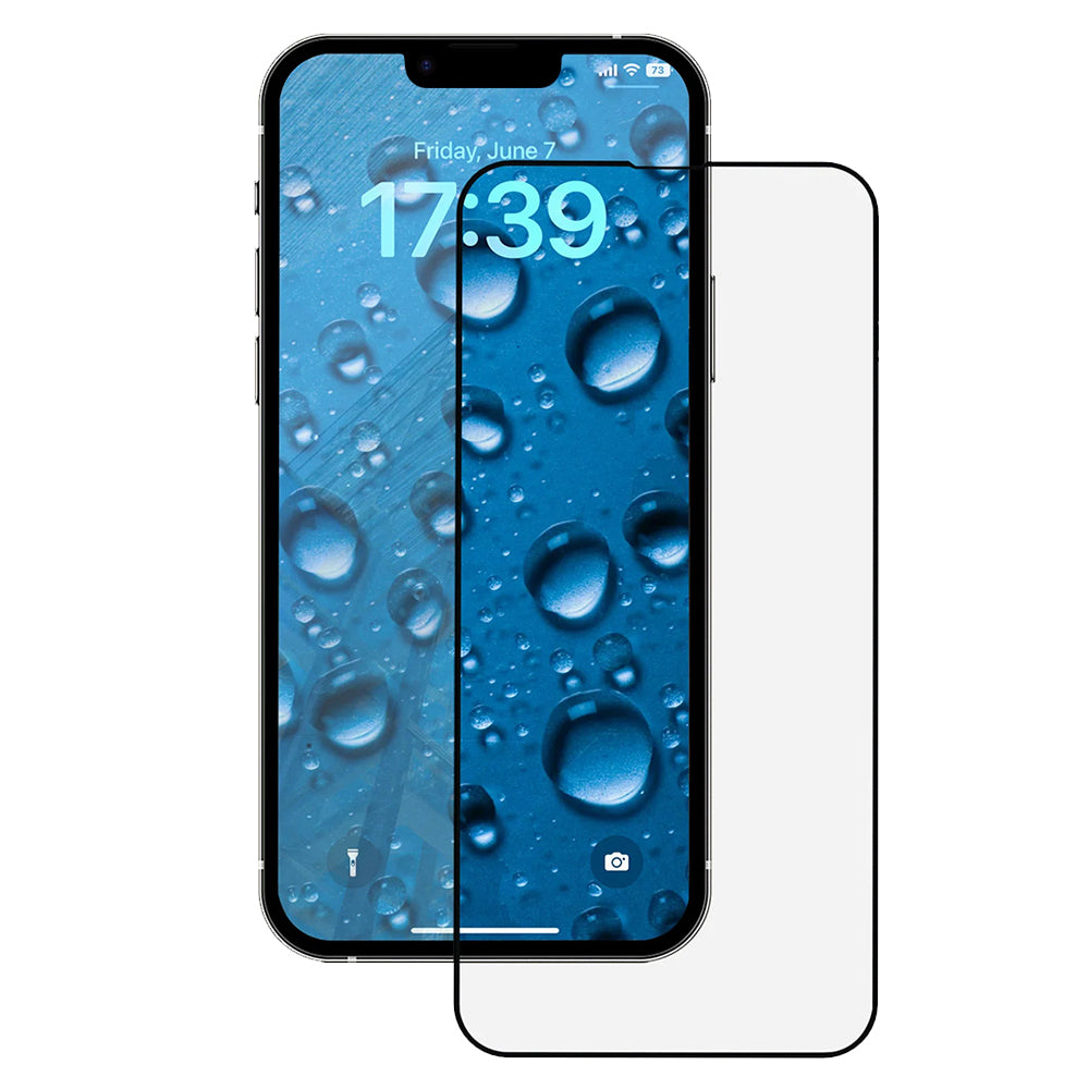 Anank 3X Verstärkte Displayschutzfolie für Apple iPhone 17e / 16e / 14 / 13 Pro, Sicherheitsglas, Vollkleber, 2.5D, Schwarz