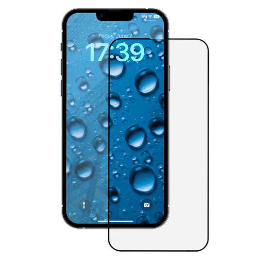 Anank 3X Verstärkte Displayschutzfolie für Apple iPhone 17e / 16e / 14 / 13 Pro, Sicherheitsglas, Vollkleber, 2.5D, Schwarz