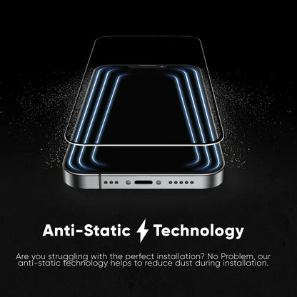 Pellicola Protettiva Schermo Anank 5X Rinforzata Invisibile per Apple iPhone 17 Pro, Vetro Temperato, Full Glue, 3D, Nera