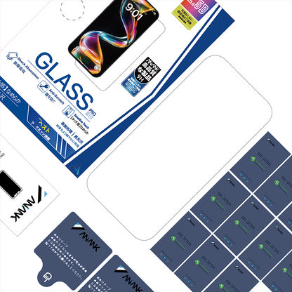 Pellicola Protettiva Schermo Anank 5X Reinforced per Apple iPhone 17 Air, Vetro Temperato, Full Glue, 2.5D, Nera