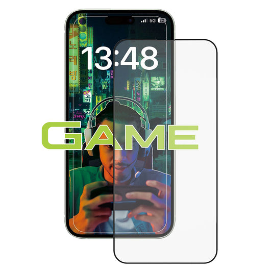 Anank Anti-Fingerprint Displayschutzfolie für Apple iPhone 15, gehärtetes Glas, Vollkleber, 2.5D, Schwarz