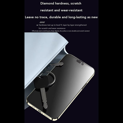 Film de protection d'écran Anank Anti-empreintes pour Apple iPhone 17e / 16e / 14 / 13 Pro, Verre trempé, Collage complet, 2.5D, Noir