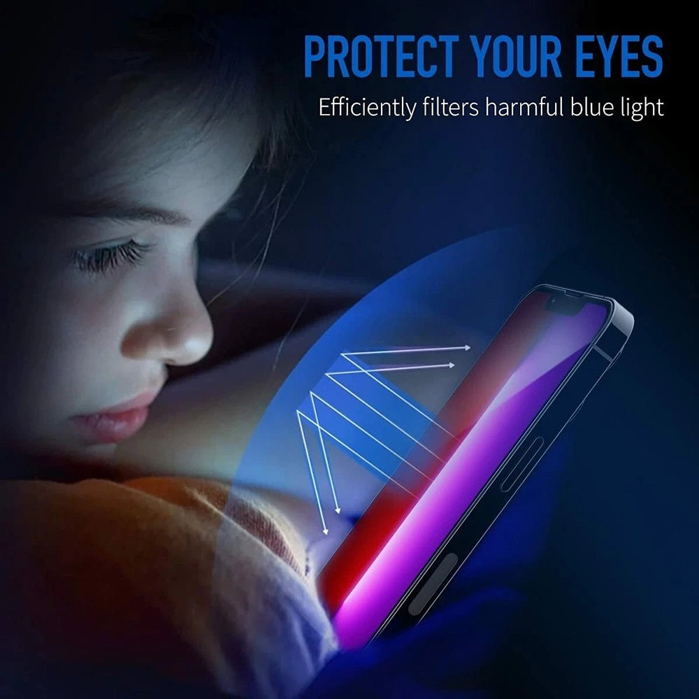 Film de protection Écran Anti Blue Light Anank 5X Renforcé pour Apple iPhone 17 Pro Max, Verre Trempé, Full Glue, 2.5D, Noir