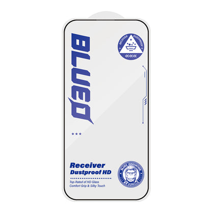 Pellicola protettiva per schermo Blueo Anti-Dust HD per Apple iPhone 14 Pro, Vetro temperato, Full Glue, Nero