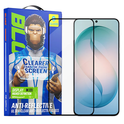 Film de protection écran Blueo Anti-Reflective HD pour Samsung Galaxy S26 Plus S947, Verre Trempé, Full Glue, Noir