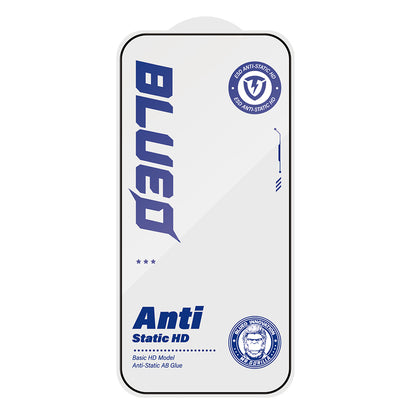 Pellicola protettiva per schermo Blueo Anti-Static HD per Apple iPhone 11 Pro Max / XS Max, Vetro temperato, Full Glue, Nero