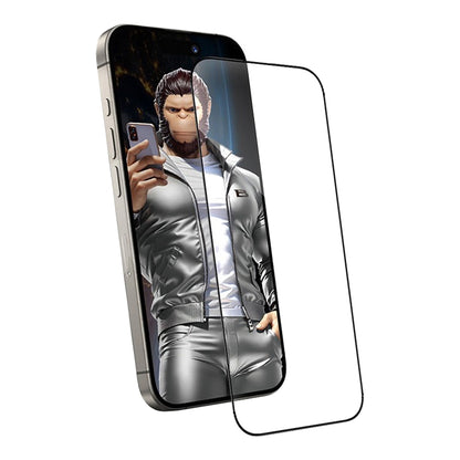Blueo Anti-Static HD Screen Protector Film for Apple iPhone 11 / XR, Tempered Glass, Full Glue, Black