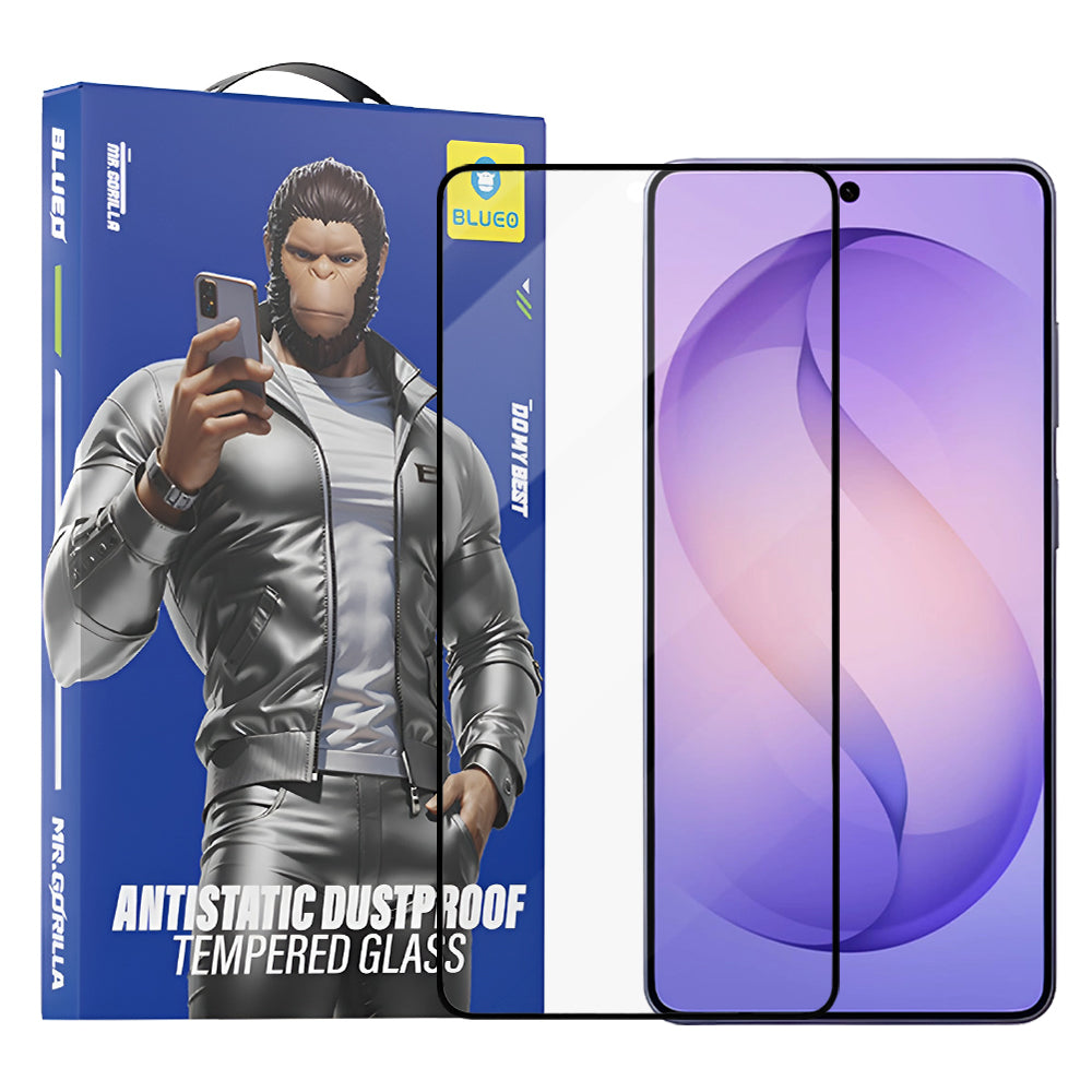 Schutzfolie Blueo Anti-Static HD für Samsung Galaxy S26 Ultra S948, Gehärtetes Glas, Vollverklebung, Schwarz