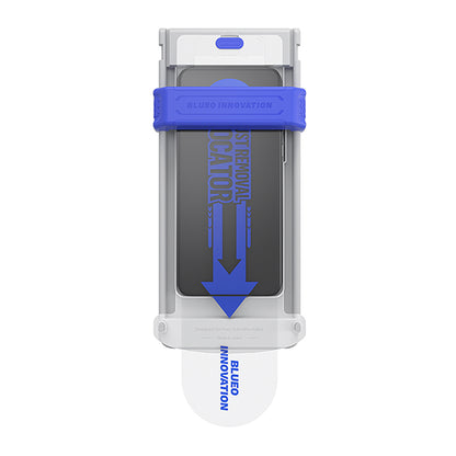 Blueo AR Applicator Pro Displayschutzfolie für Apple iPhone 16 Pro Max, gehärtetes Glas, Full Glue, 3D, Schwarz