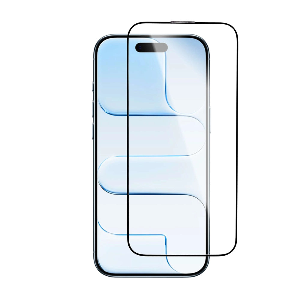 Film de protection écran Blueo Crystal Anti-Scratch Applicator pour Apple iPhone 17 Air, Verre Trempé, Full Glue, Noir