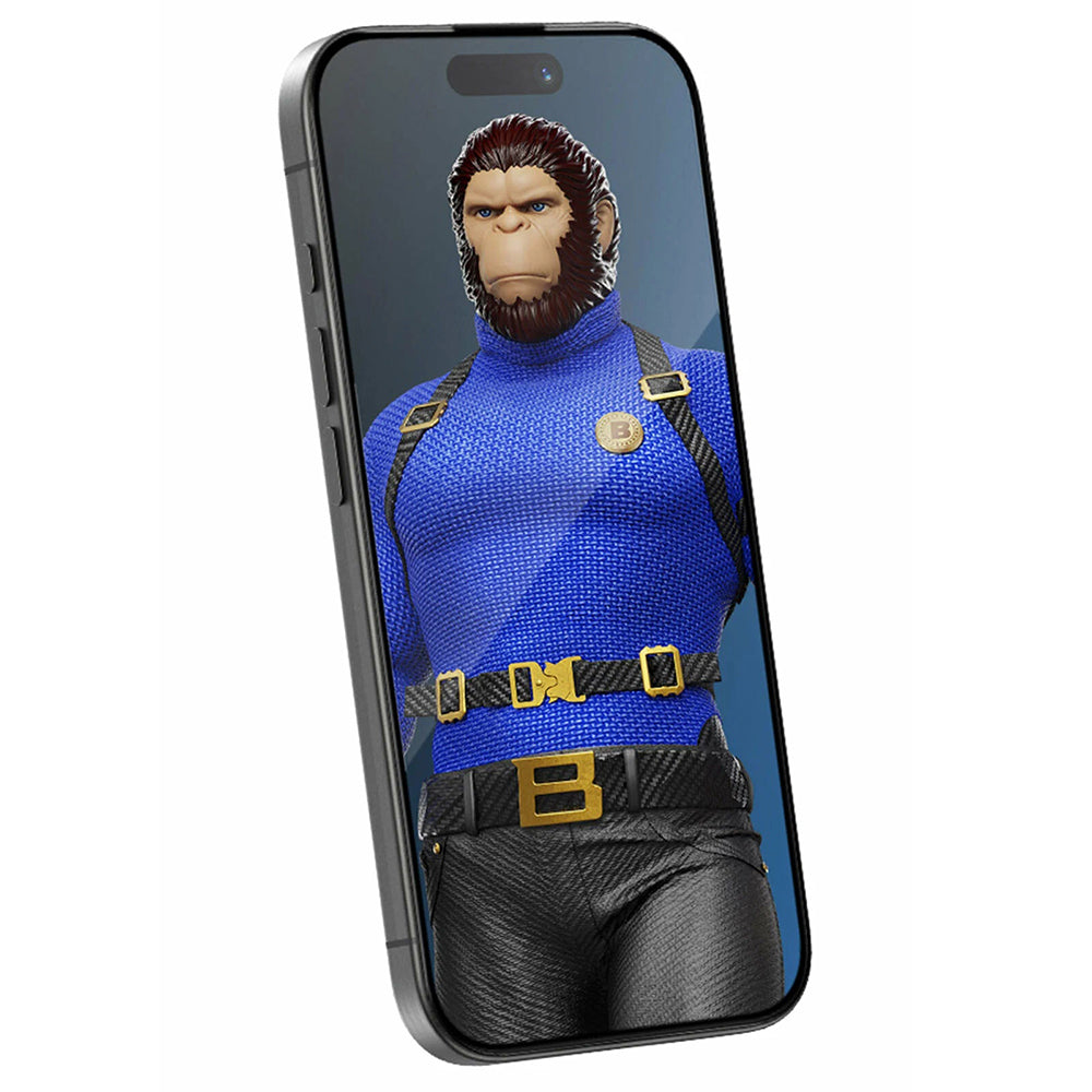 Film de protection écran Blueo Crystal Anti-Scratch Applicator pour Apple iPhone 17 Air, Verre Trempé, Full Glue, Noir