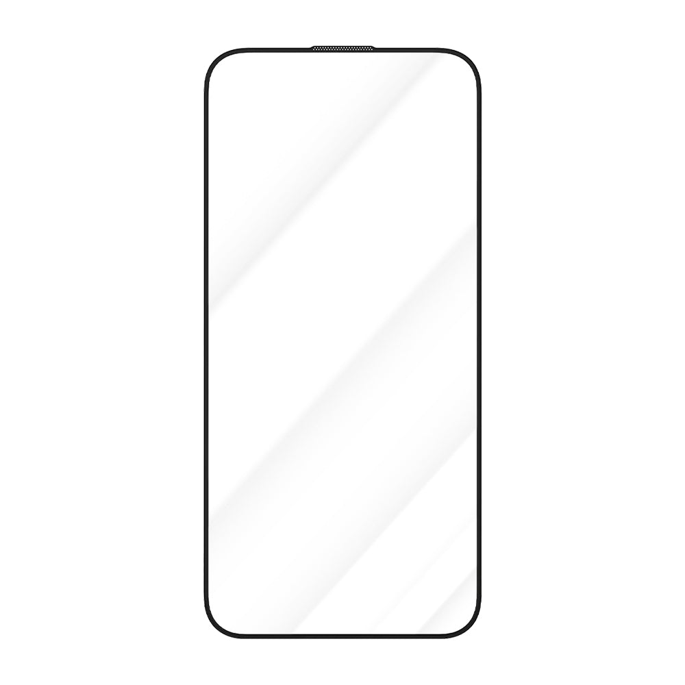 Pellicola protettiva per schermo Blueo Crystal Anti-Graffio per Apple iPhone 16 Plus / 15 Plus, Vetro Temperato, Full Glue, Nero