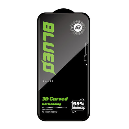 Pellicola protettiva per schermo Blueo Curved Edge AR Applicator per Apple iPhone 18 Pro Max / 17 Pro Max, vetro temperato, Full Glue, 3D, nera