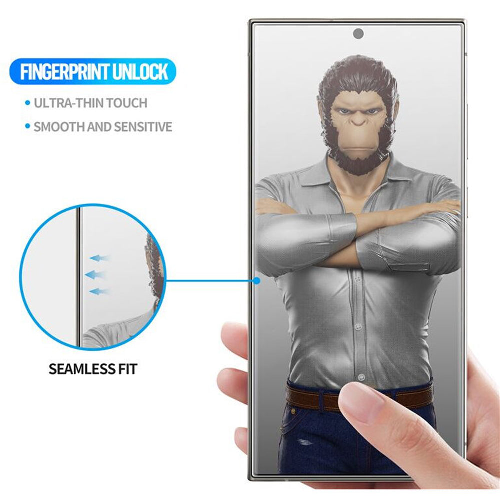 Blueo HD Displayschutzfolie für Apple iPhone 16 Pro Max, gehärtetes Glas, Full Glue, 3D, Schwarz