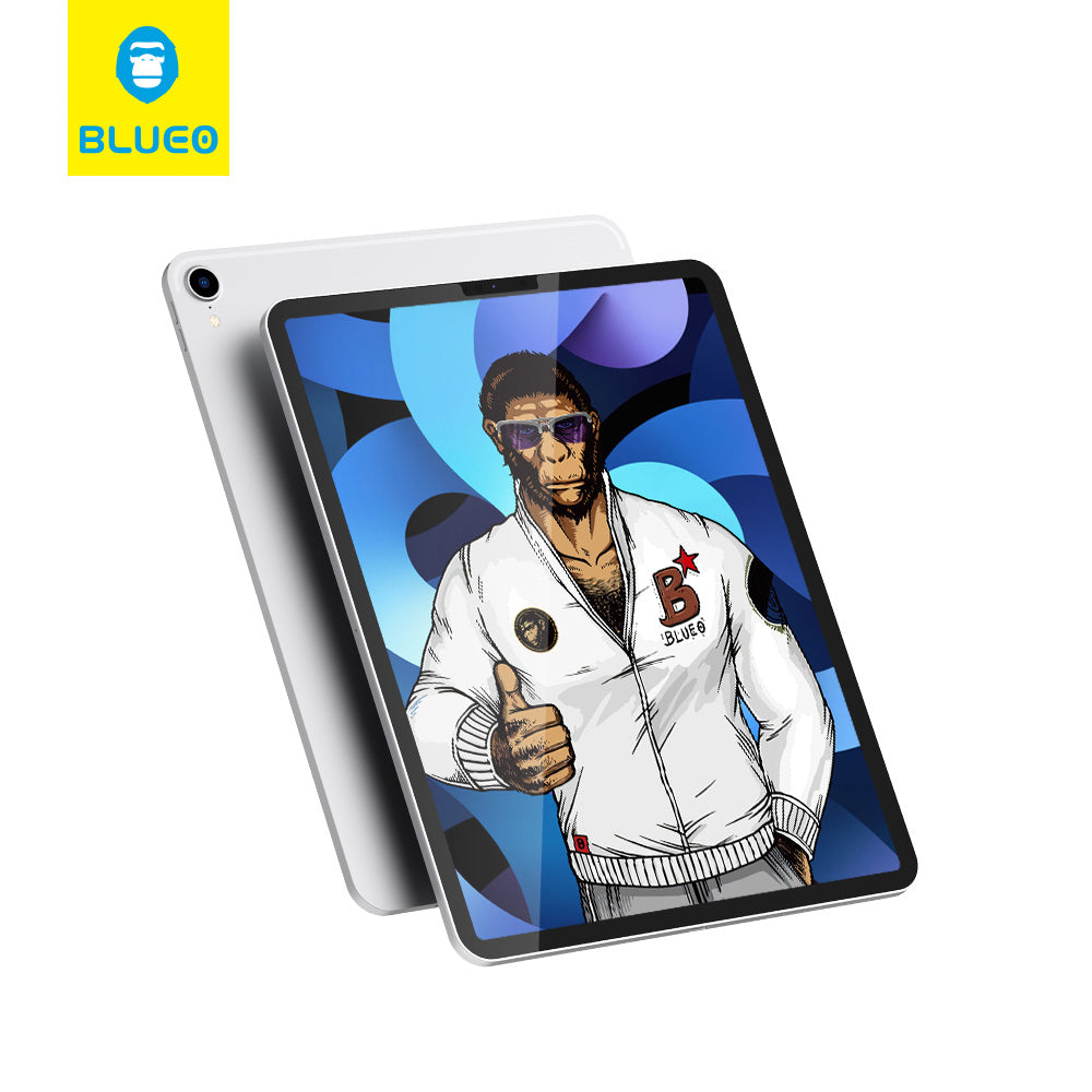 Film de protection d'écran Blueo pour Apple iPad 10.2 (2021) / 10.2 (2020) / 10.2 (2019), Verre trempé, Collage intégral