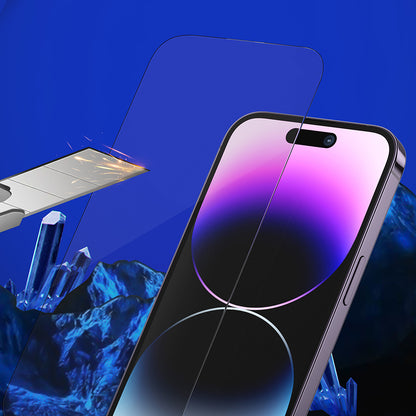 Pellicola protettiva per schermo Blueo Sapphire Applicator Pro per Apple iPhone 16 Pro, Vetro temperato, Full Glue, Nero