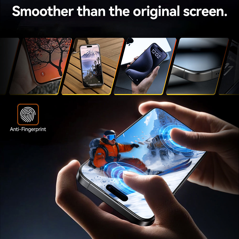Pellicola Protettiva Schermo Torras GlassGo Install Master per Apple iPhone 17 Pro Max, Vetro Temperato, Full Glue