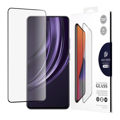 Pellicola protettiva per schermo DUX DUCIS per Realme 13+, Vetro temperato, Edge Glue, Nero