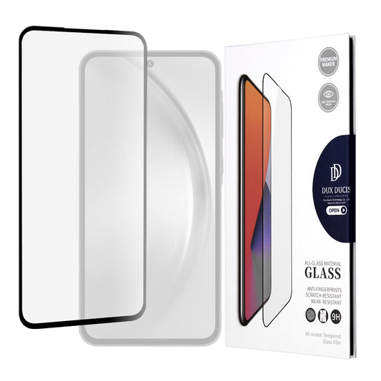 DUX DUCIS Displayschutzfolie für Samsung Galaxy A35 5G A356, gehärtetes Glas, Edge Glue, schwarz