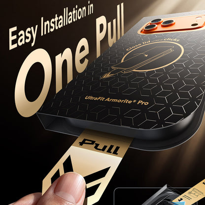 Pellicola protettiva per schermo ESR Armorite Pro UltraFit per Apple iPhone 18 Pro Max / 17 Pro Max, Vetro temperato, Full Glue, Nero