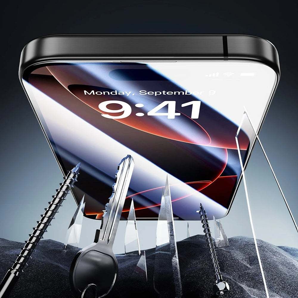 Schutzfolie ESR Armorite UltraFit für Apple iPhone 17 Pro, gehärtetes Glas, Full Glue, Set 3 Stück