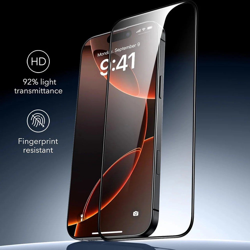 Schutzfolie ESR Armorite UltraFit für Apple iPhone 17 Pro, gehärtetes Glas, Full Glue, Set 3 Stück