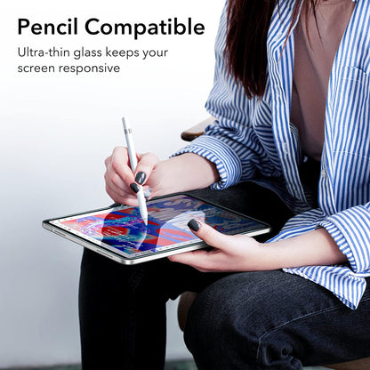 Film de protection d'écran ESR pour Apple iPad (2025) / (2022), Verre Trempé, Full Glue, Lot de 2 pièces