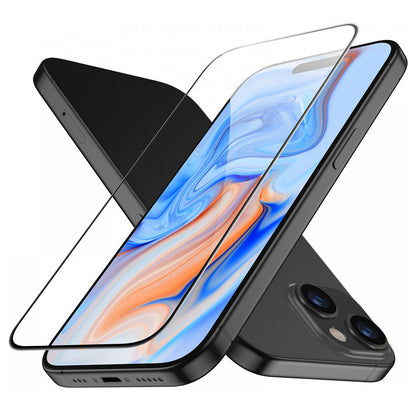 Pellicola protettiva ESR per Apple iPhone 15, Vetro Temperato, Full Glue, Nera