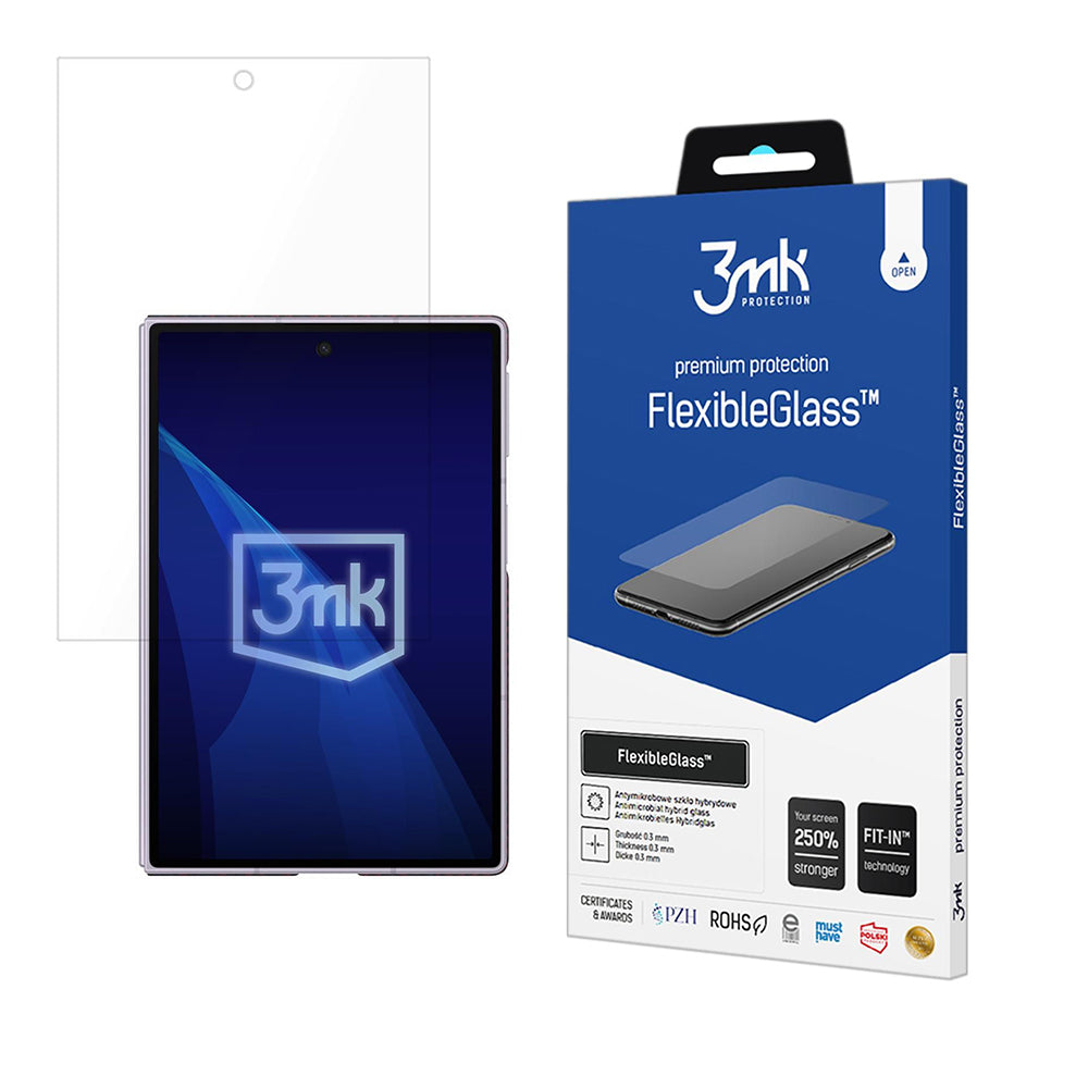 Pellicola protettiva per schermo esterno 3MK FlexibleGlass per Samsung Galaxy Z Fold8 F976, Vetro Flessibile, Colla Completa