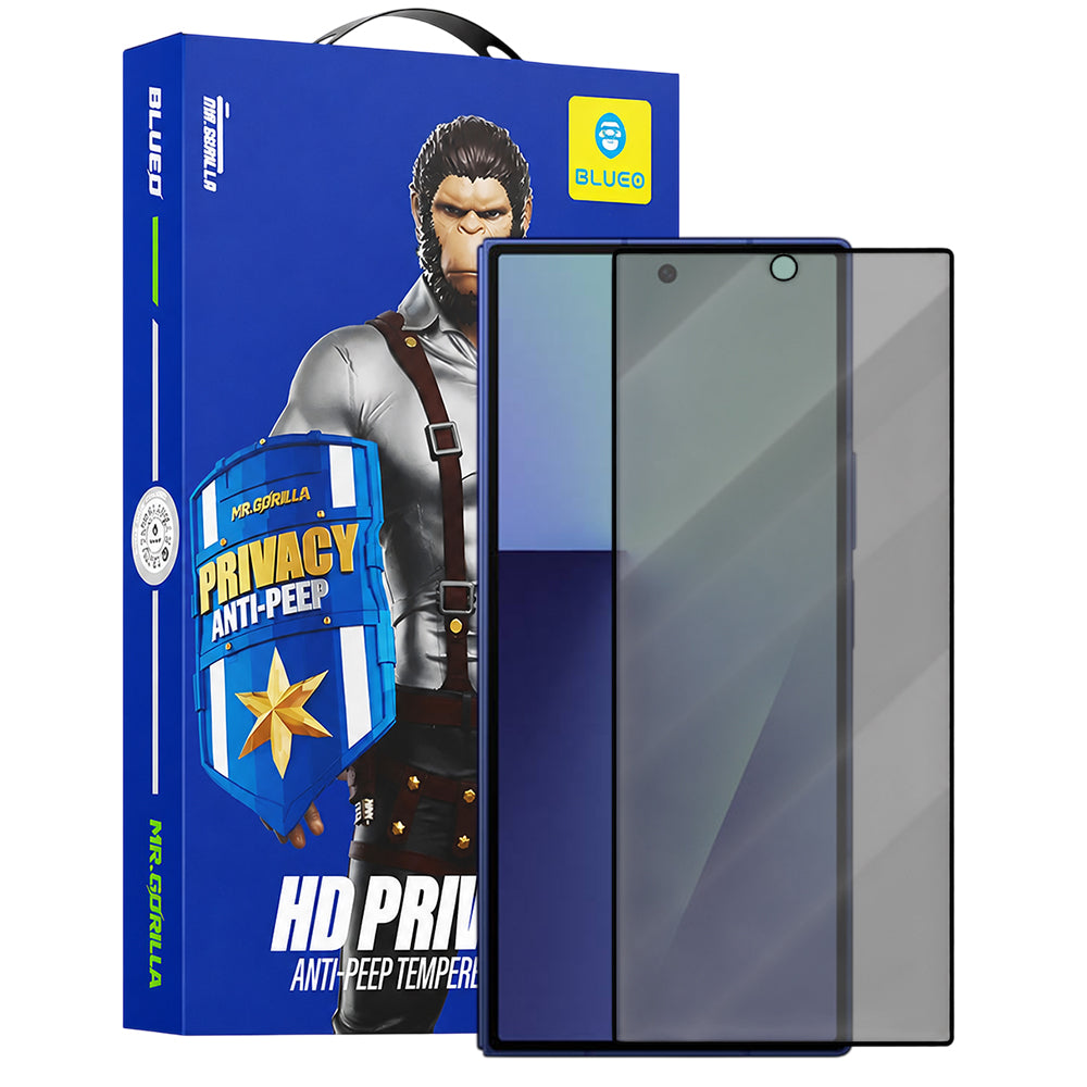 Film de protection écran extérieur Privacy Blueo Anti-Peep pour Samsung Galaxy Z Fold8 Ultra F971 / Z Fold7 F966, Verre trempé, Collage complet