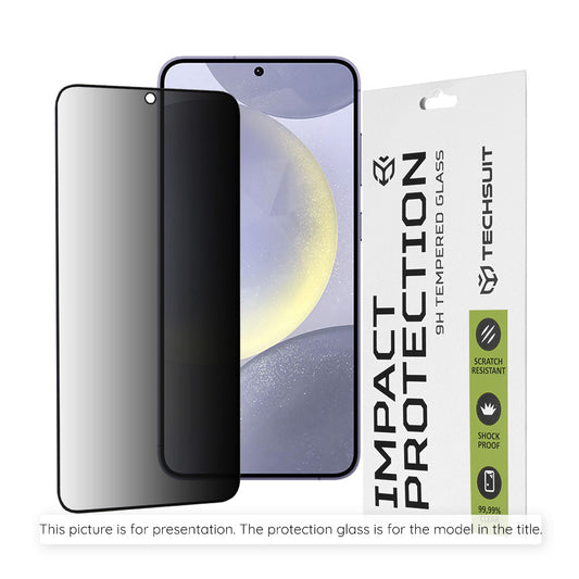 Film de protection d'écran extérieur Privacy Techsuit pour Google Pixel 11 Pro Fold, Verre trempé, Collage complet, 111D