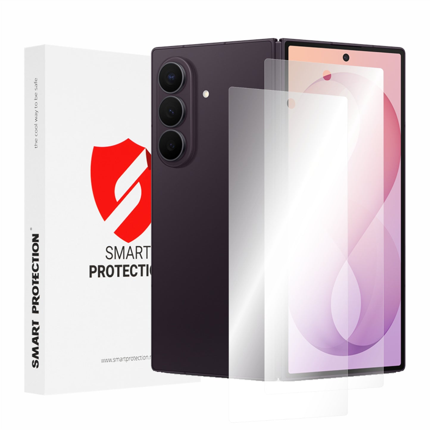 Pellicola protettiva per schermo esterno Smart Protection Premium Classic per Samsung Galaxy Z Fold8 Ultra F976, plastica, set da 2 pezzi
