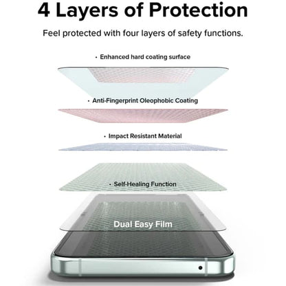 Film de protection Écran Intérieur Ringke Dual Easy pour Samsung Galaxy Z Flip5 F731, Plastique, Lot de 2 pièces