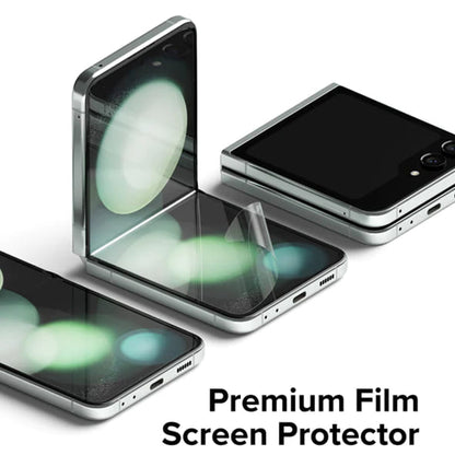 Film de protection Écran Intérieur Ringke Dual Easy pour Samsung Galaxy Z Flip5 F731, Plastique, Lot de 2 pièces
