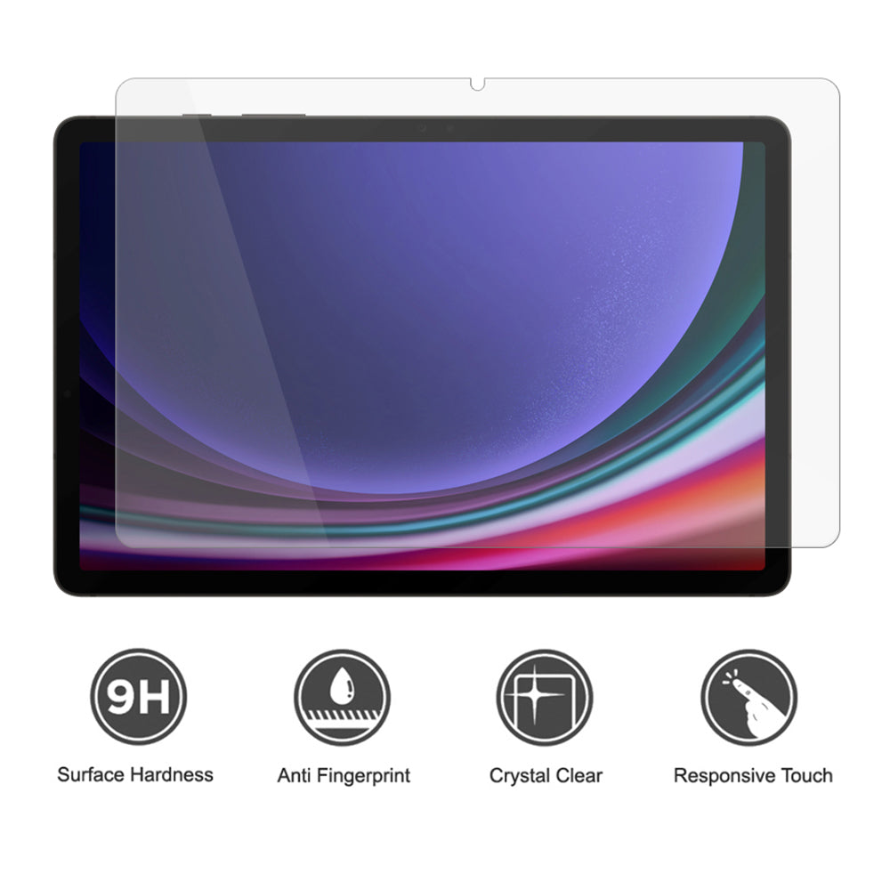 Film de protection d'écran Lito Classic pour Samsung Galaxy Tab S10+ / Tab S9 FE+ / Tab S9+, Verre trempé, Full Glue, 2.5D