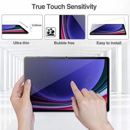 Film de protection d'écran Lito Classic pour Samsung Galaxy Tab S10+ / Tab S9 FE+ / Tab S9+, Verre trempé, Full Glue, 2.5D