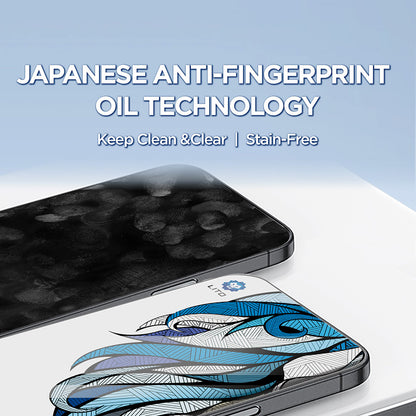 Film de protection écran Lito D+ Max 4K pour Apple iPhone 17 / 16 Pro, Verre Trempé, Full Glue, Noir